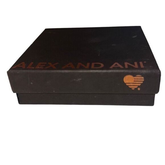 *NEW* Alex And Ani Shiny Silver Spiral Sun Charm Bangle Bracelet - Picture 9 of 9